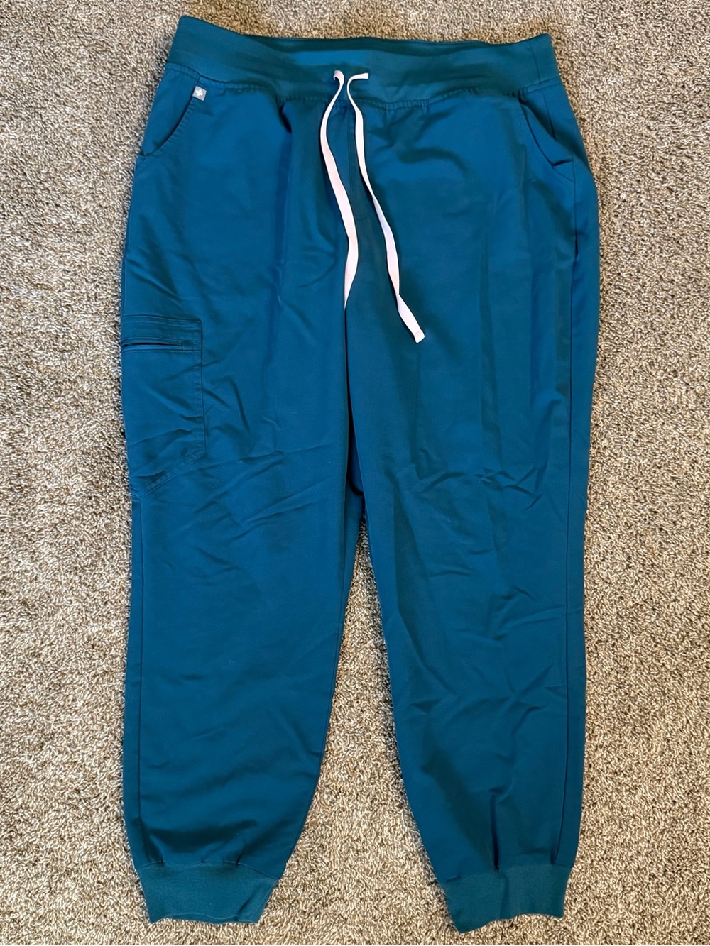 Figs Zamora Jogger Scrub Pant Caribbean Blue Women’s Size XXL Hospital Nurse